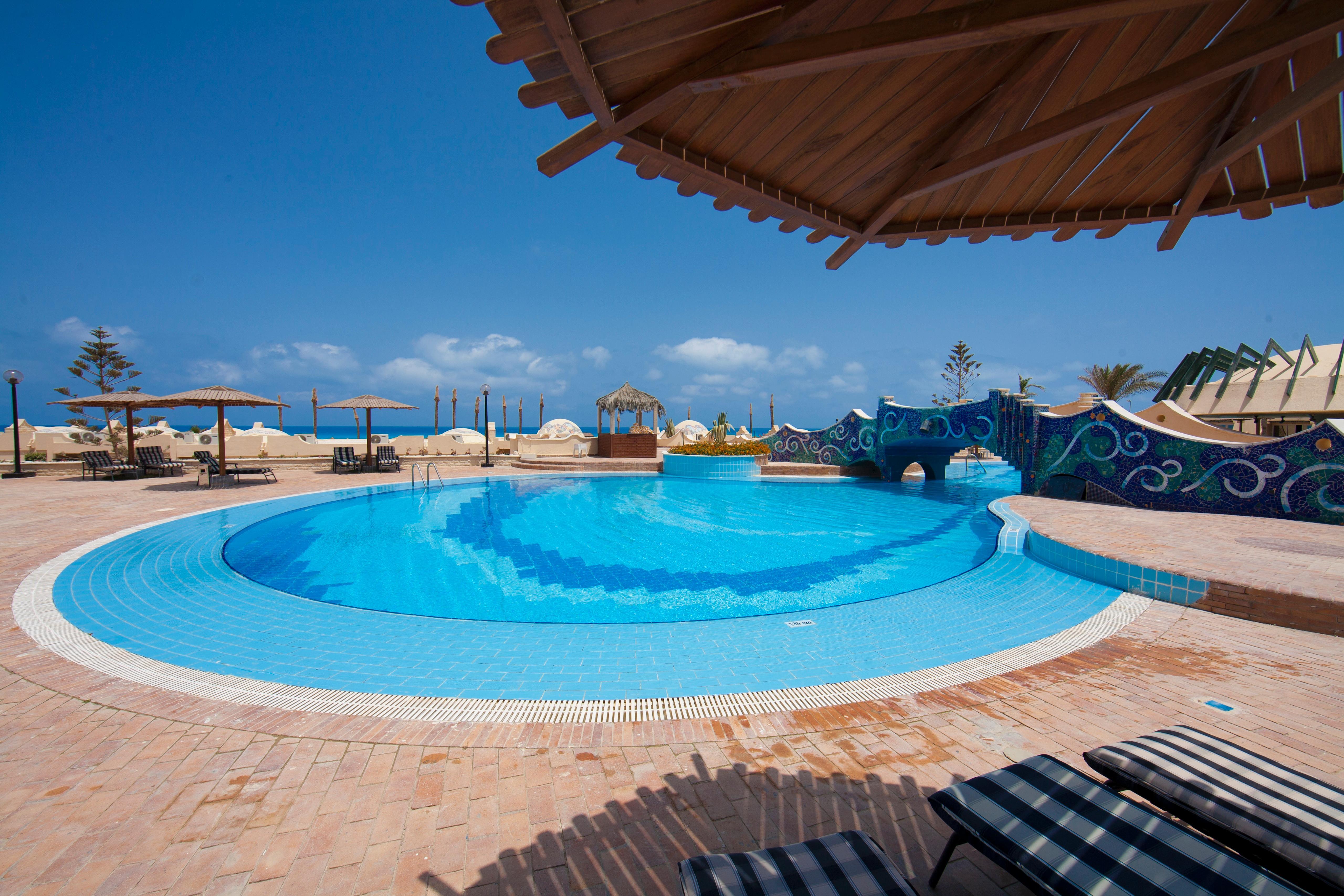 Borg El Arab Beach Resort Екстериор снимка The swimming pool at the Dead Sea Spa Magdala