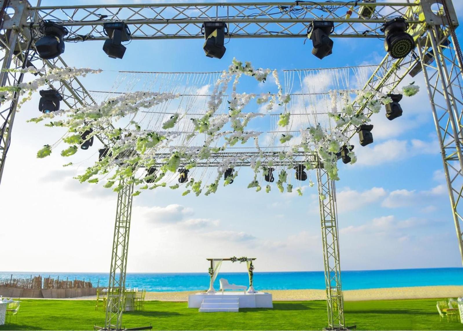 Borg El Arab Beach Resort Екстериор снимка A wedding canopy