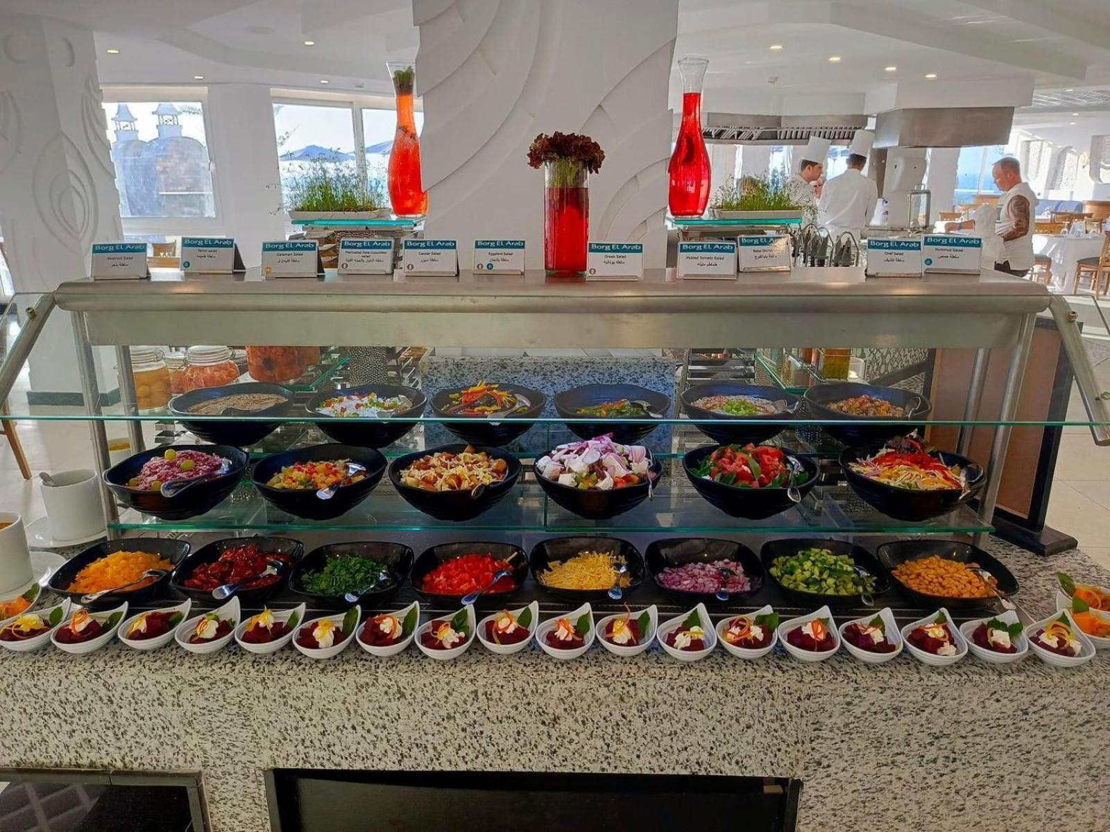 Borg El Arab Beach Resort Екстериор снимка A salad bar